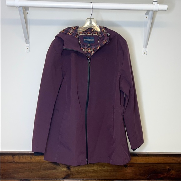 Pendleton Jackets & Blazers - Pendleton‎ Women's Plum Waterproof Rain Jacket- XL